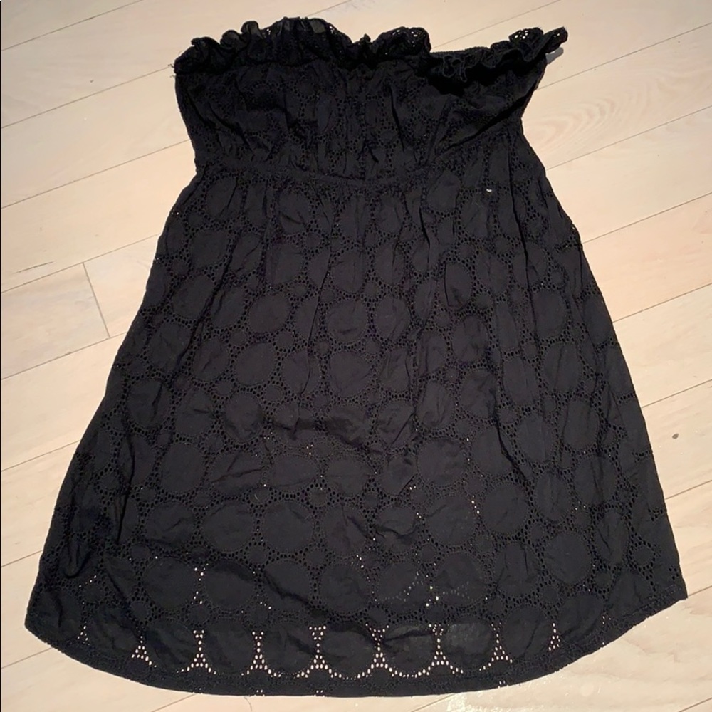 Black Strapless Dress Size L